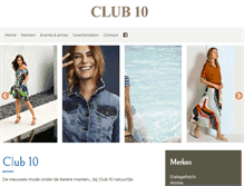 Tablet Screenshot of club10.be